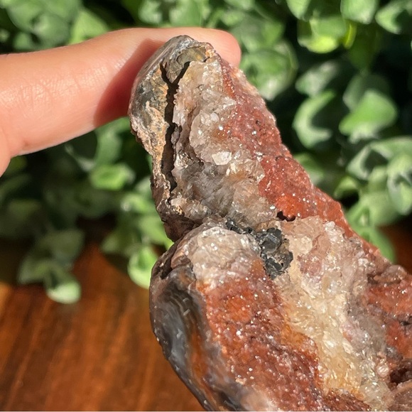 Druzy Chalcedony Crystal Heart - Picture 13 of 14